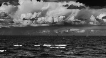 clouds over lake ijzel