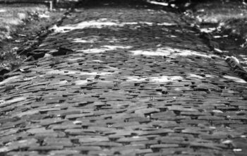 uneven cobblestones
