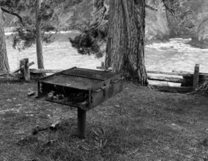 Home bbq with a view